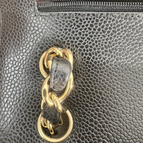 CHANEL Classic Black caviar jumbo Classic Double Flap Large Authentic Pre-Owned - Picture 3 of 15